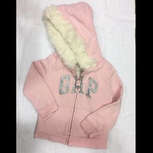 Toddler Girl's Gap Hoodie w/ Fur!